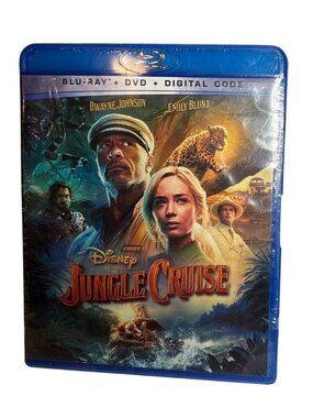 Disney Jungle Cruise Blu-Ray + DVD + Digital Code Dwayne Johnson & Emily Blunt